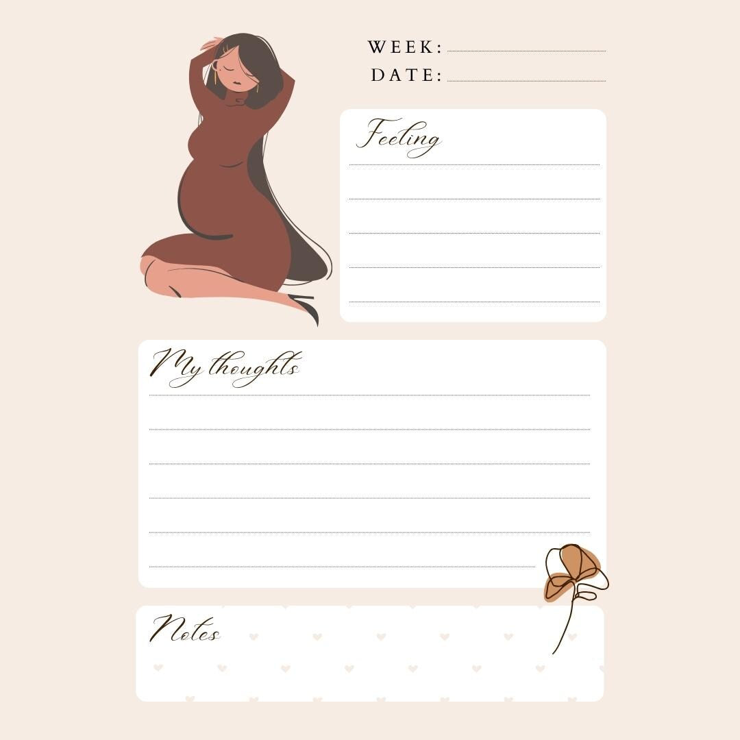 My Pregnancy and Baby Journal | Instant Download