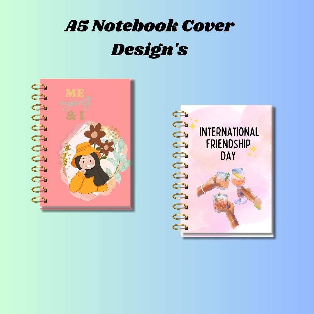 Notebook Notepad Covers Front & Back High Resolution Printable