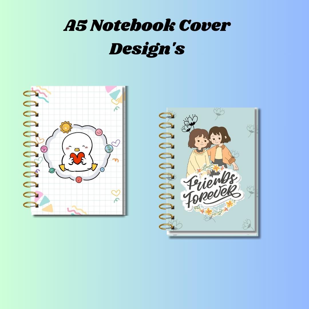 Notebook Notepad Covers Front & Back High Resolution Printable