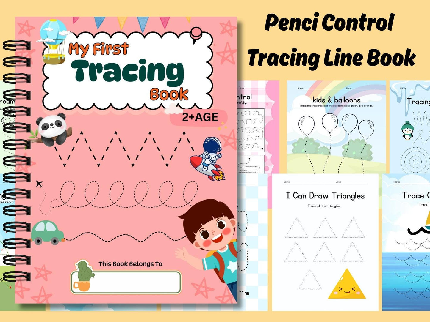 Tracing Fun Preschool Pre-Writing Practice Confident Tracing For Little Learners Letter Size