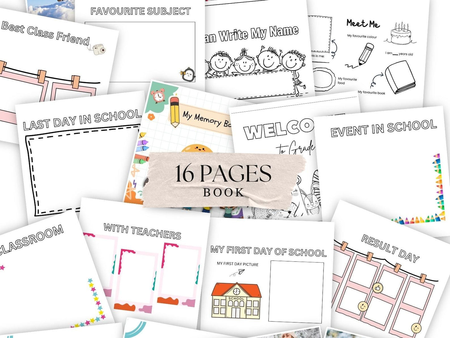 Memory Book Grade One Sixteen Pages 9.8 X 6.9 B5