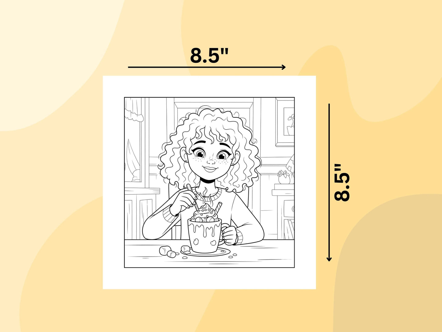 Cozy Girl Life Coloring | Set 25 pages | Instant Download PDF