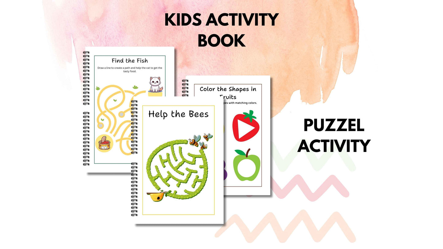 Activity Book For Preschool | DIY FUN | Instant Download