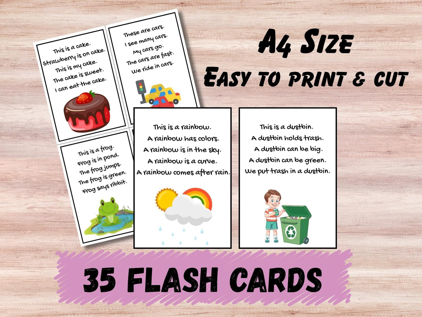 Animal Names Multiplication Table Kids Reading Skills | Instant Download